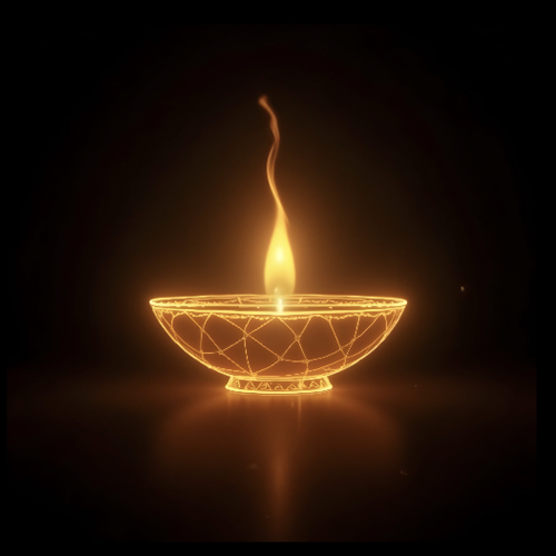 fiery-lamp-on-black-field